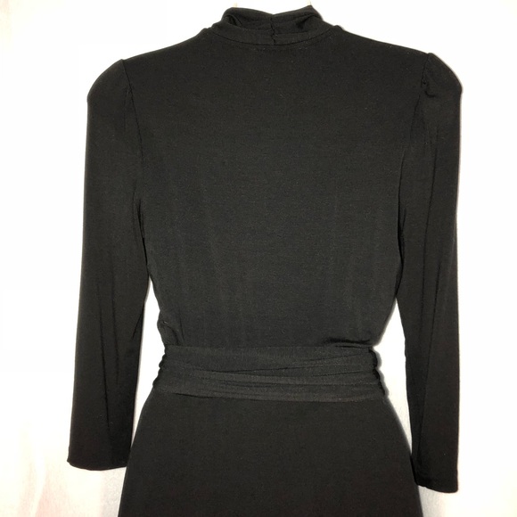 Black Wrap Dress - Picture 3 of 6